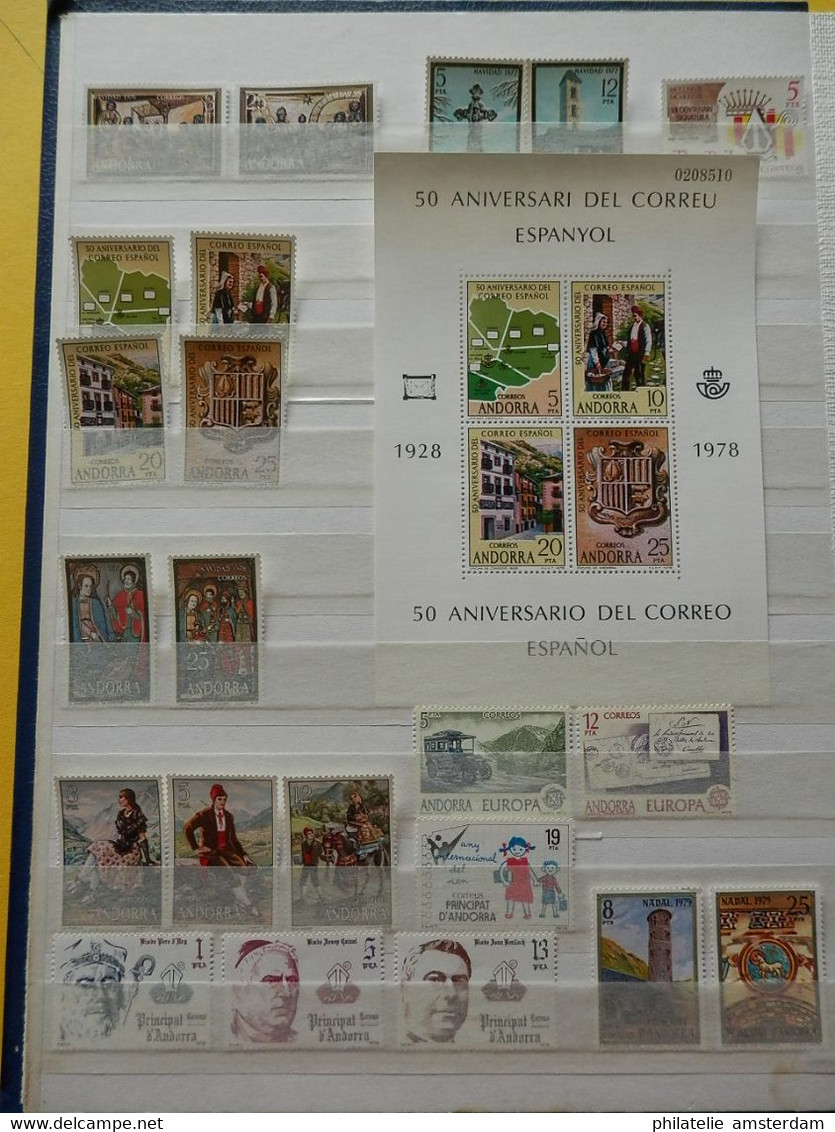 Andorra 1972-1996, French and Spanish Post: MNH collection