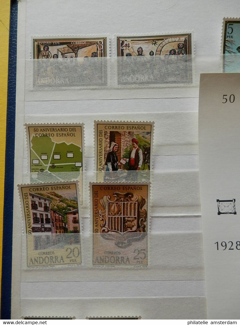 Andorra 1972-1996, French and Spanish Post: MNH collection