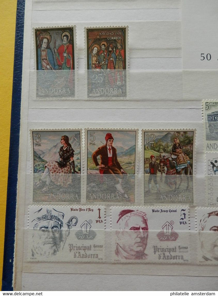 Andorra 1972-1996, French and Spanish Post: MNH collection