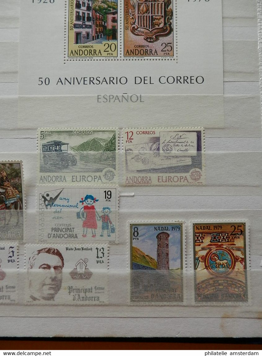 Andorra 1972-1996, French and Spanish Post: MNH collection