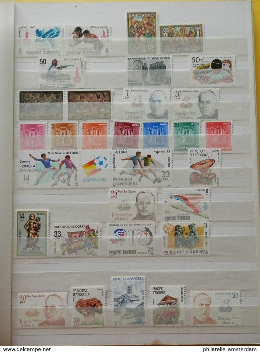 Andorra 1972-1996, French and Spanish Post: MNH collection