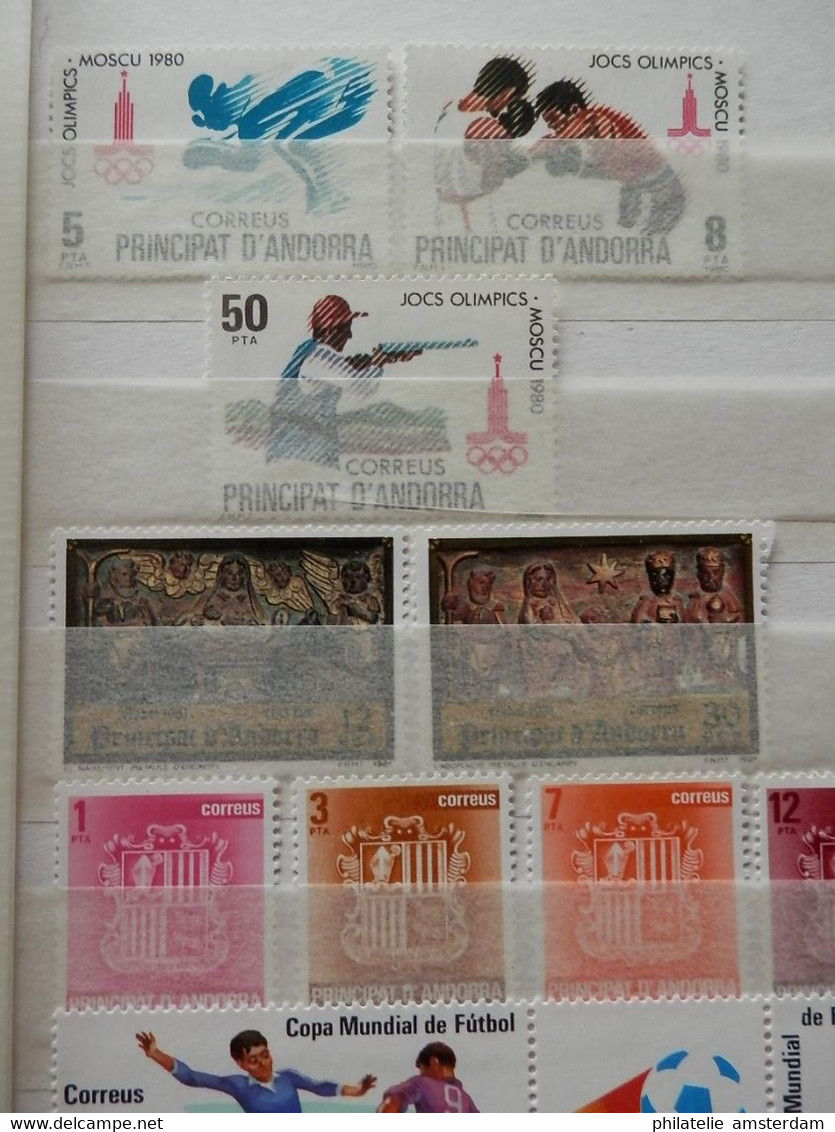 Andorra 1972-1996, French and Spanish Post: MNH collection