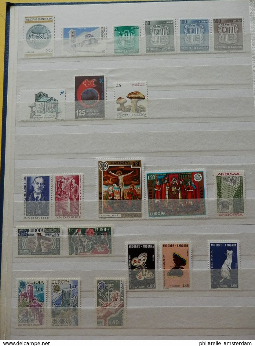 Andorra 1972-1996, French and Spanish Post: MNH collection