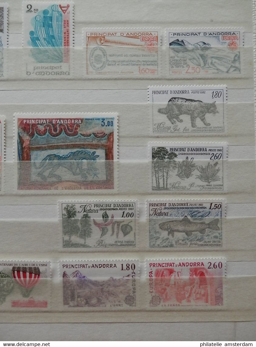 Andorra 1972-1996, French and Spanish Post: MNH collection
