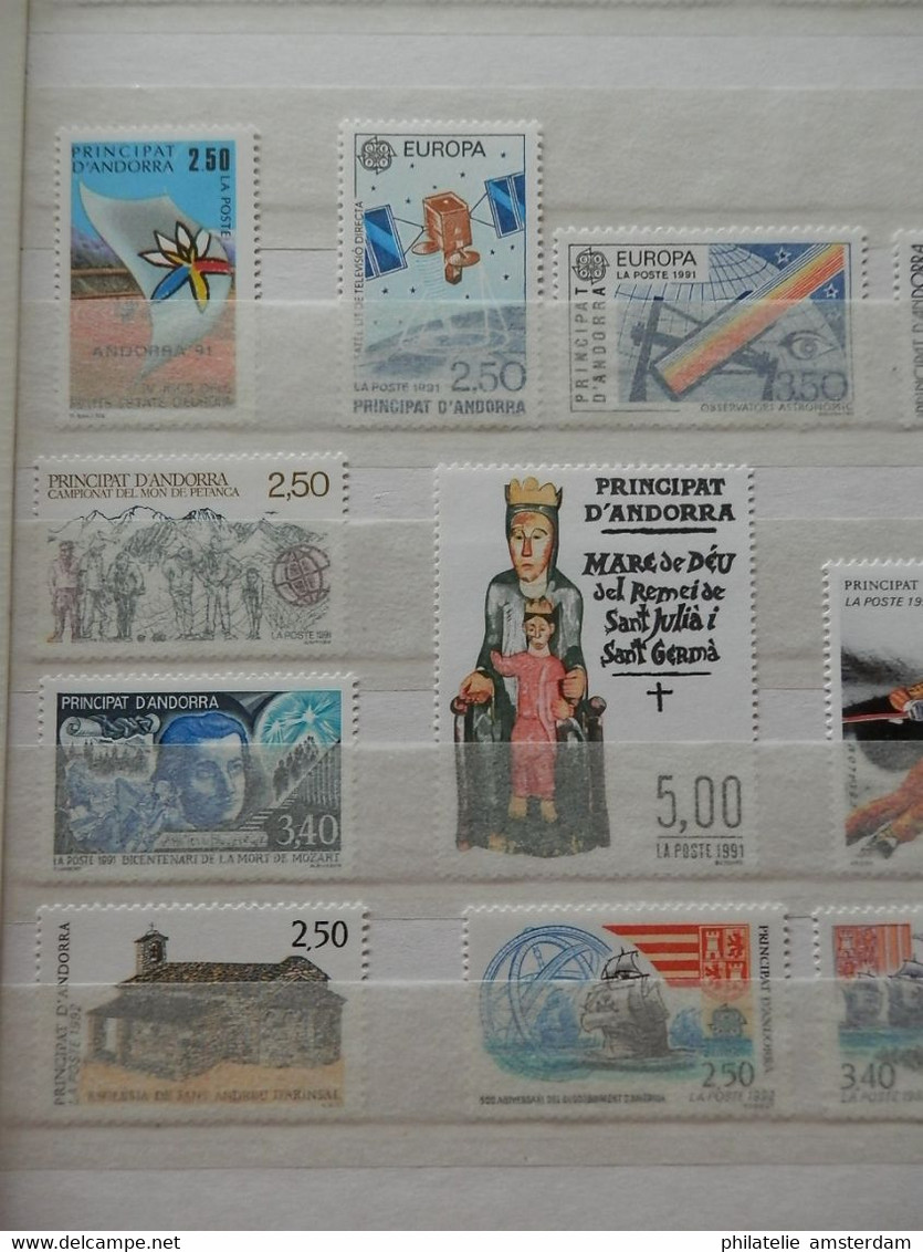 Andorra 1972-1996, French and Spanish Post: MNH collection