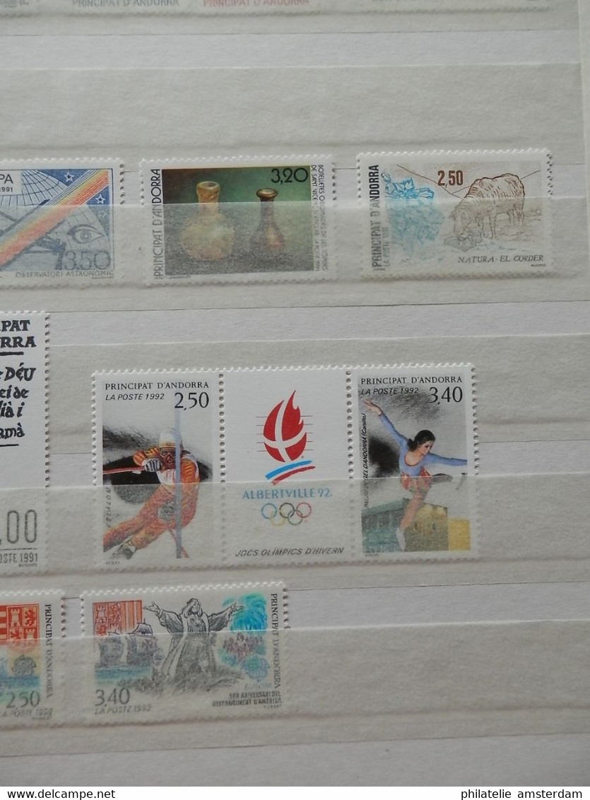 Andorra 1972-1996, French and Spanish Post: MNH collection