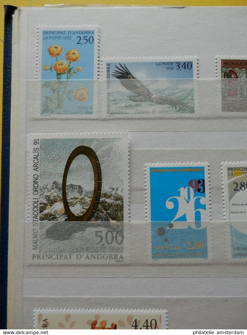 Andorra 1972-1996, French and Spanish Post: MNH collection