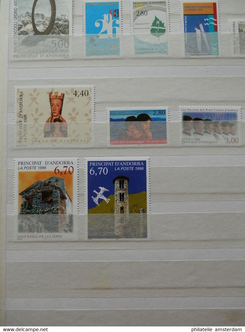 Andorra 1972-1996, French and Spanish Post: MNH collection