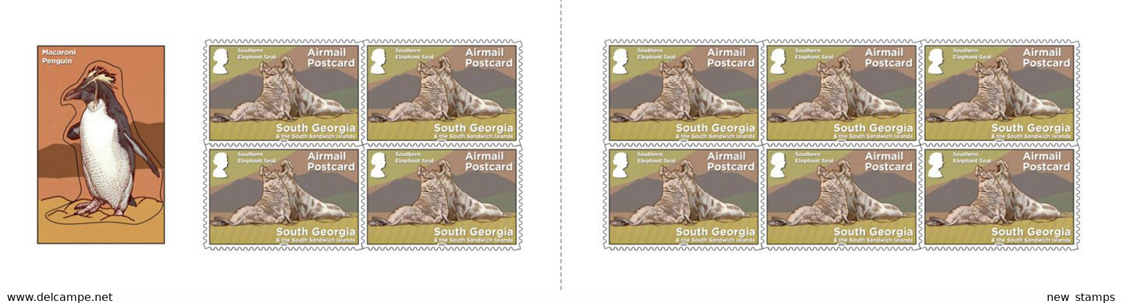 South Georgia 2020 Definitive Fauna Southern Elephant Seals Penguin Booklet MNH - Other & Unclassified