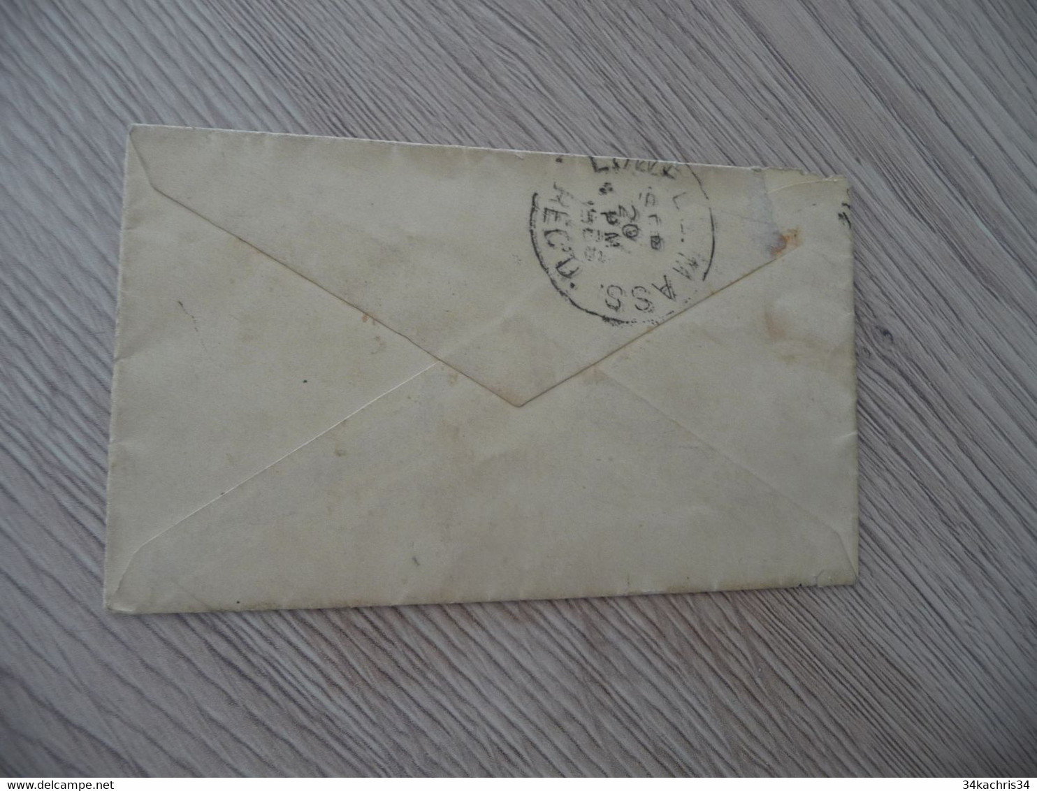 USA 1 TP Ancien Seul Sur Lettre Oblitération Double Cachet 1886 Cachet - Lettres & Documents