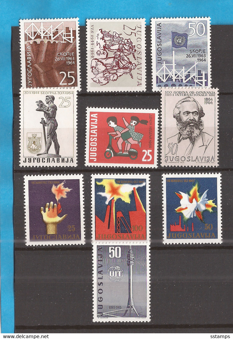 YU -10-10  AUSVERKAUF BILLIG GUTE QUALITET  JUGOSLAVIJA JUGOSLAWIEN   MNH - Lots & Serien