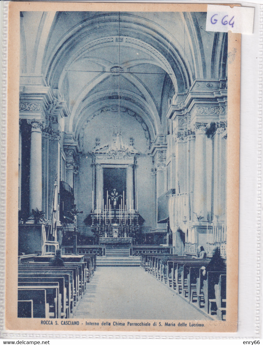 FORLI- ROCCA SAN CASCIANO INTERNO DELLA CHIESA PARROCCHIALE DI S. MARIA DELLE LACRIME - Forlì