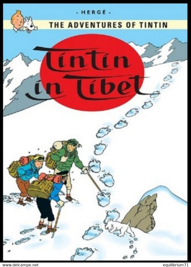 Carte Postale / Postkaart - Kuifje/Tintin - Milou/Bobbie - Haddock - Tournesol - Tintin In Tibet / Tintin Au Tibet - Philabédés (comics)