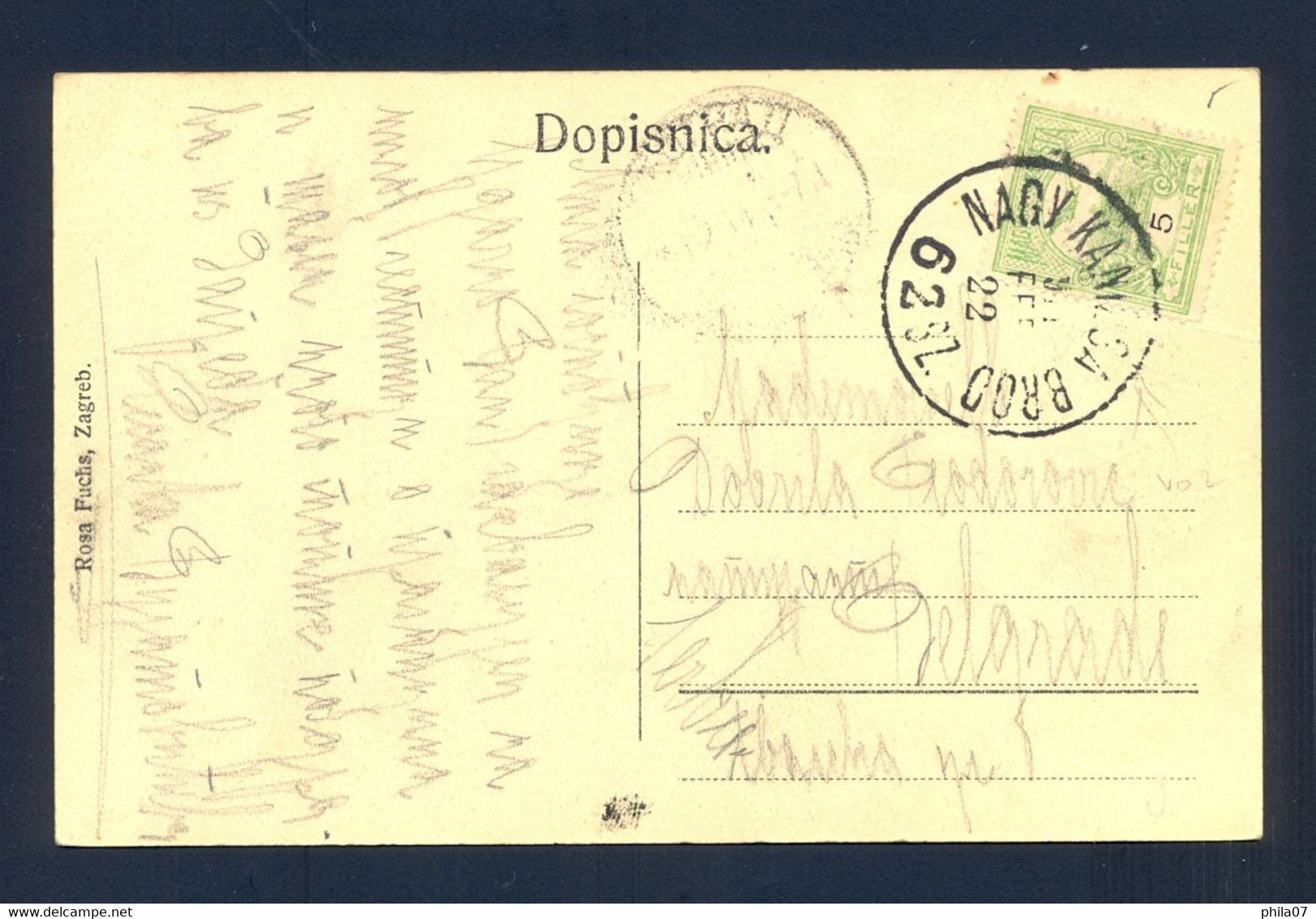 HUNGARY; CROATIA - Postcard Addressed To Beograd, Cancelled By T.P.O. NAGY KANIZSA-BROD, Postmark 22.02. 1912. - Autres & Non Classés