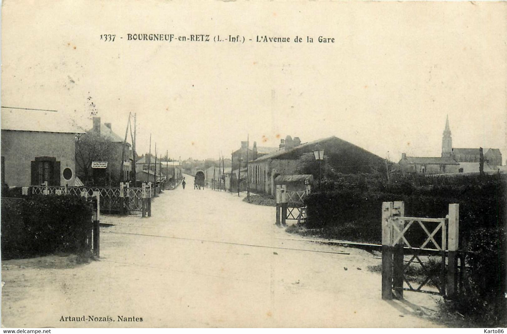 Bourgneuf En Retz * Avenue De La Gare * Passage à Niveau * Ligne Chemin De Fer De Loire Atlantique - Bourgneuf-en-Retz