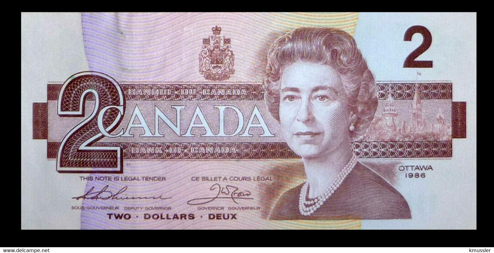 # # # Banknote Kanada (Canada) 2 Dollars 1986 UNC # # # - Canada