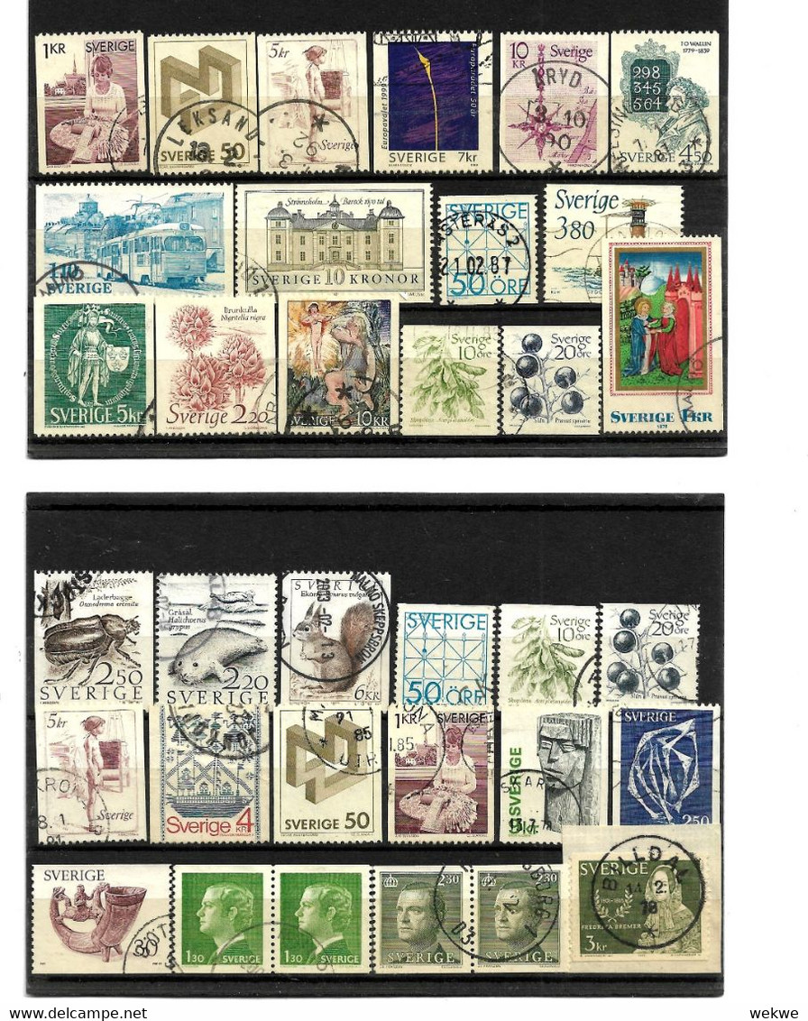 SCHWEDE LOT 001 - 9 Steckkarten, Marken O - Collections