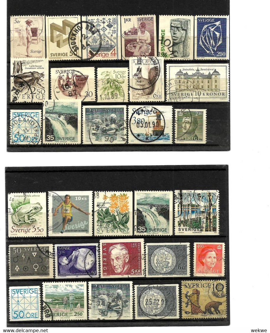 SCHWEDE LOT 001 - 9 Steckkarten, Marken O - Collections