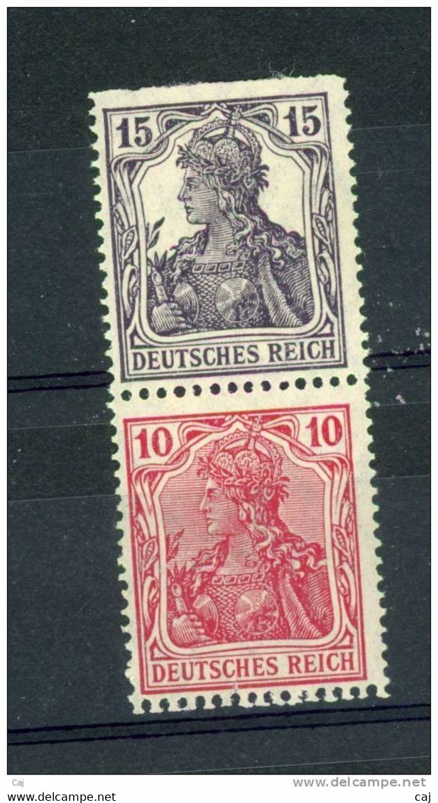 Allemagne  -  Reich  -  Se Tenant  :  Mi  S 9  *        ,   N3 - Carnets & Se-tenant