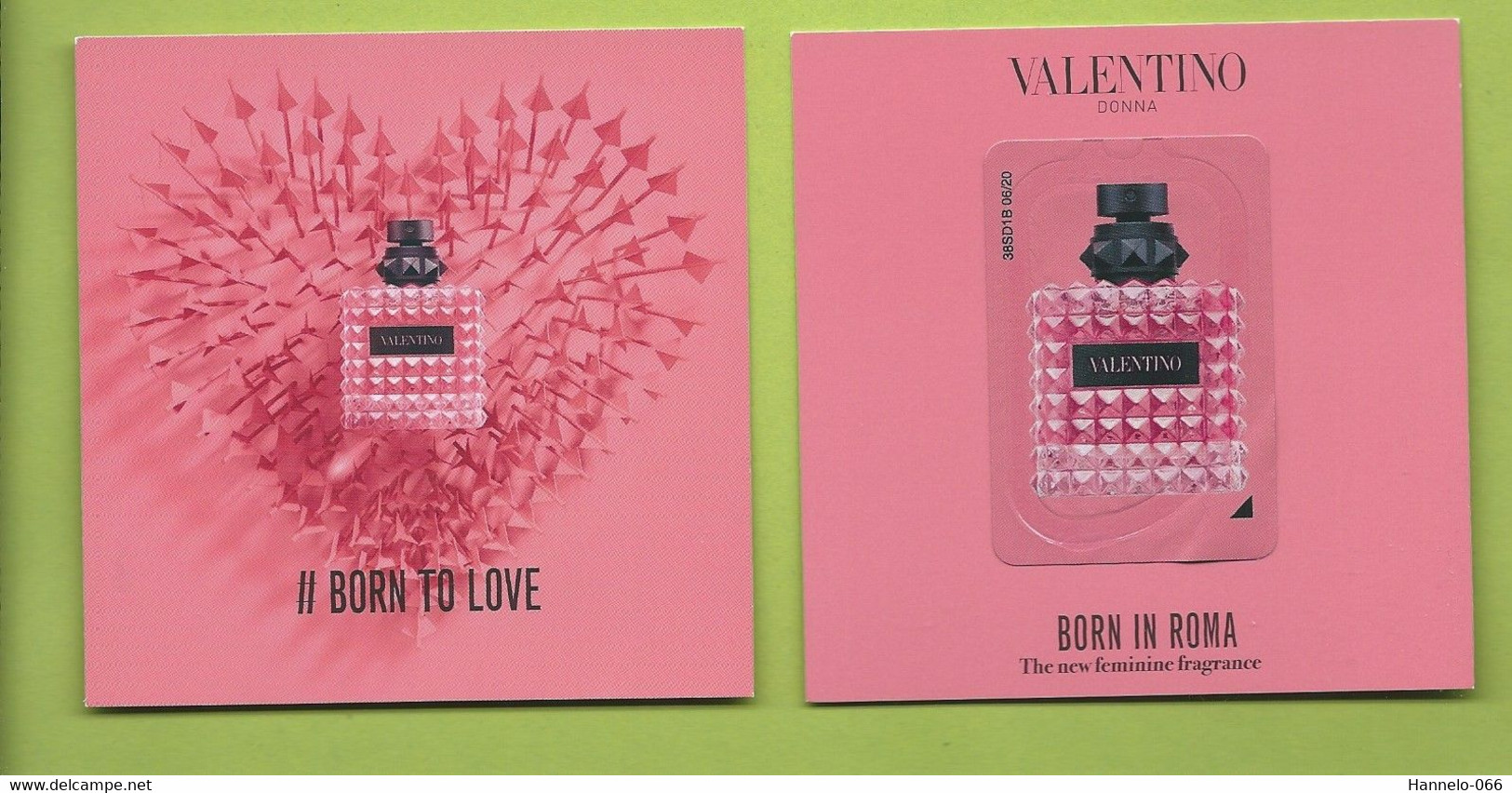 VALENTINO * BORN IN ROMA + PATCH * V/R 9 X 9 Cm - Modern (vanaf 1961)