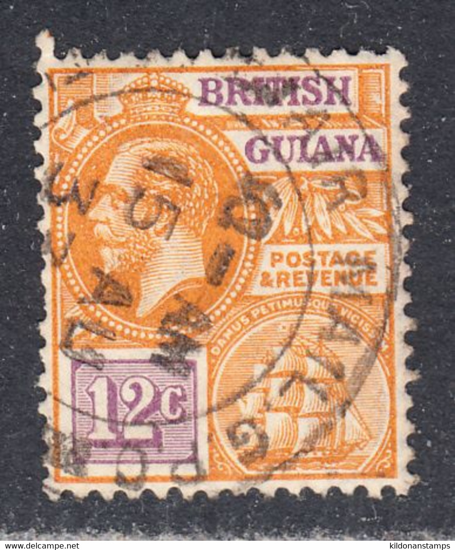 British Guiana 1921-27 Cancelled, Wmk Multi Script CA, Sc 196, SG 277 - Guyane Britannique (...-1966)