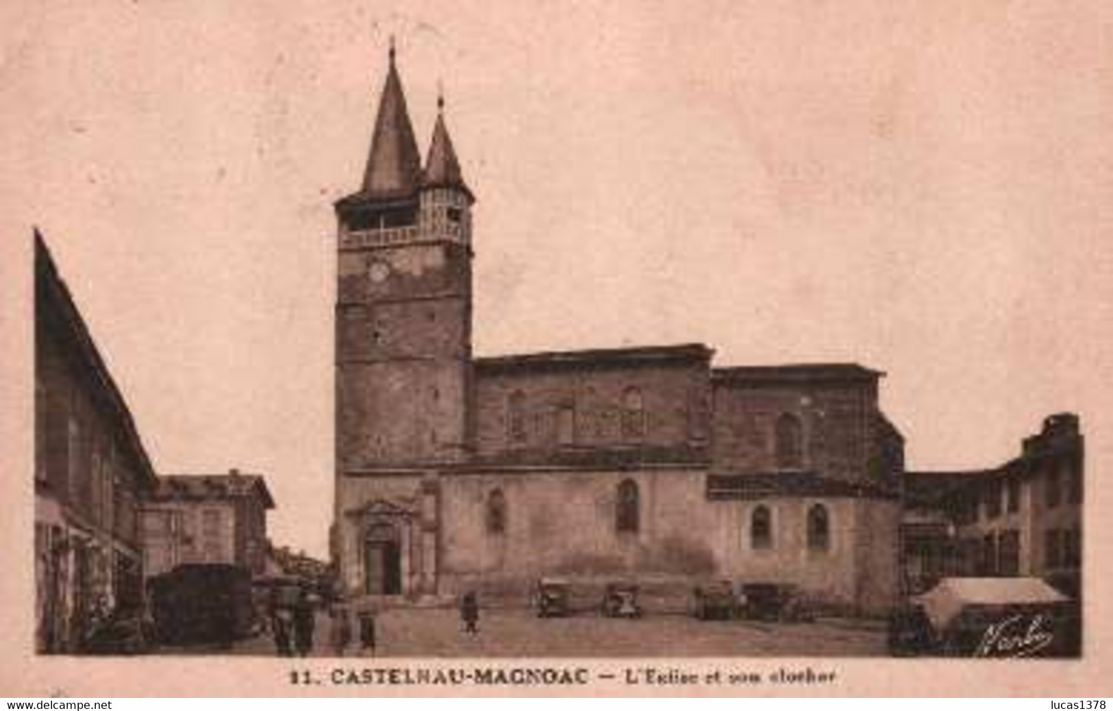 65 / CASTELNAU MAGNOAC / L EGLISE ET SON CLOCHER - Castelnau Magnoac