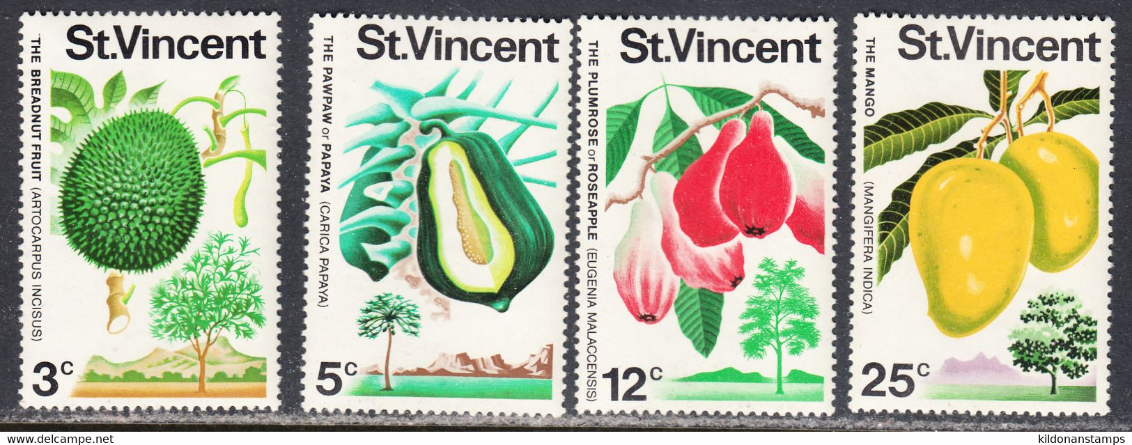 St, Vincent 1972 Mint No Hinge, Sc# 333-336 - St.Vincent (...-1979)