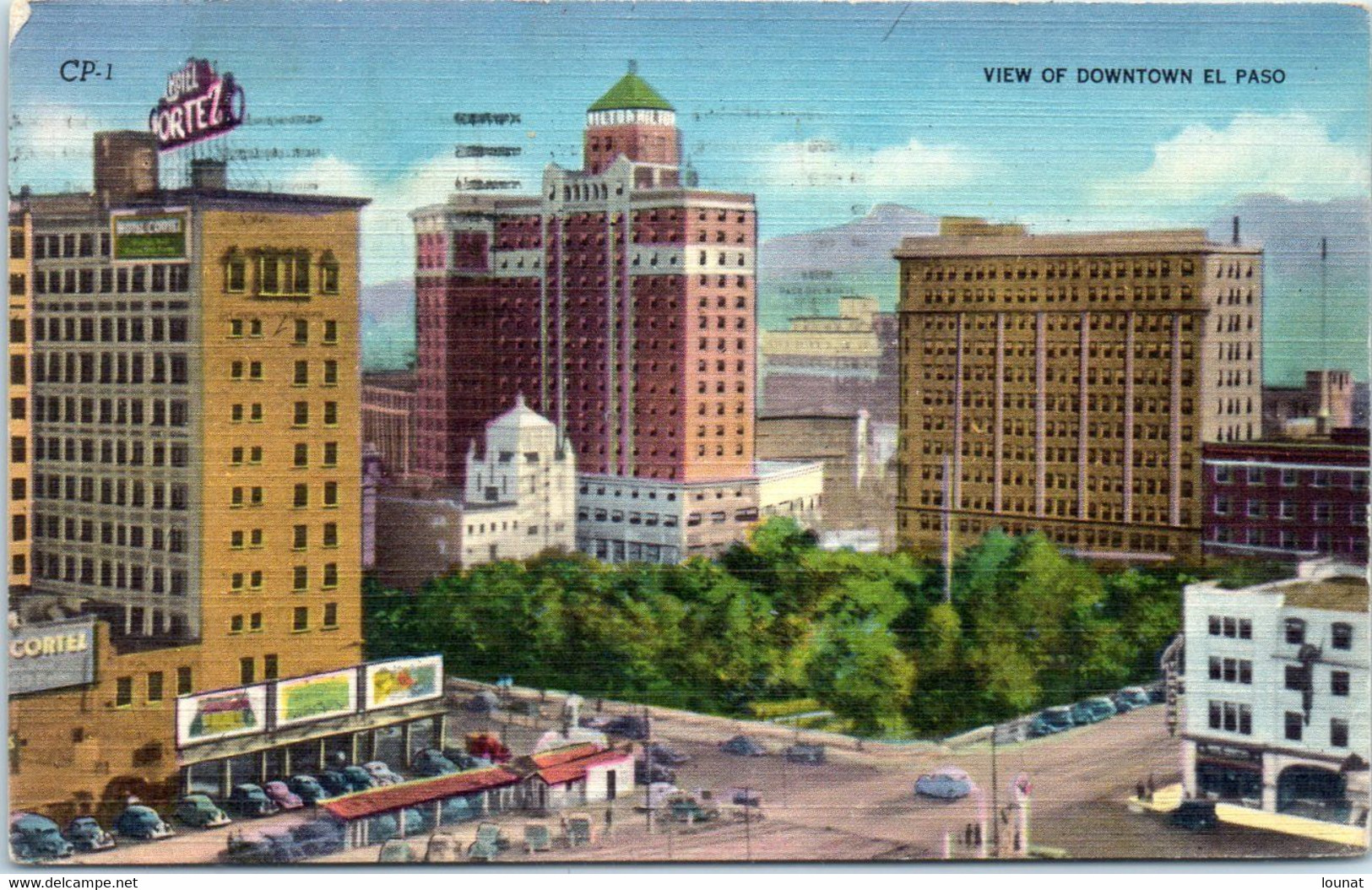 EL PASO - TEX - View Of Downtown EL PASO - El Paso