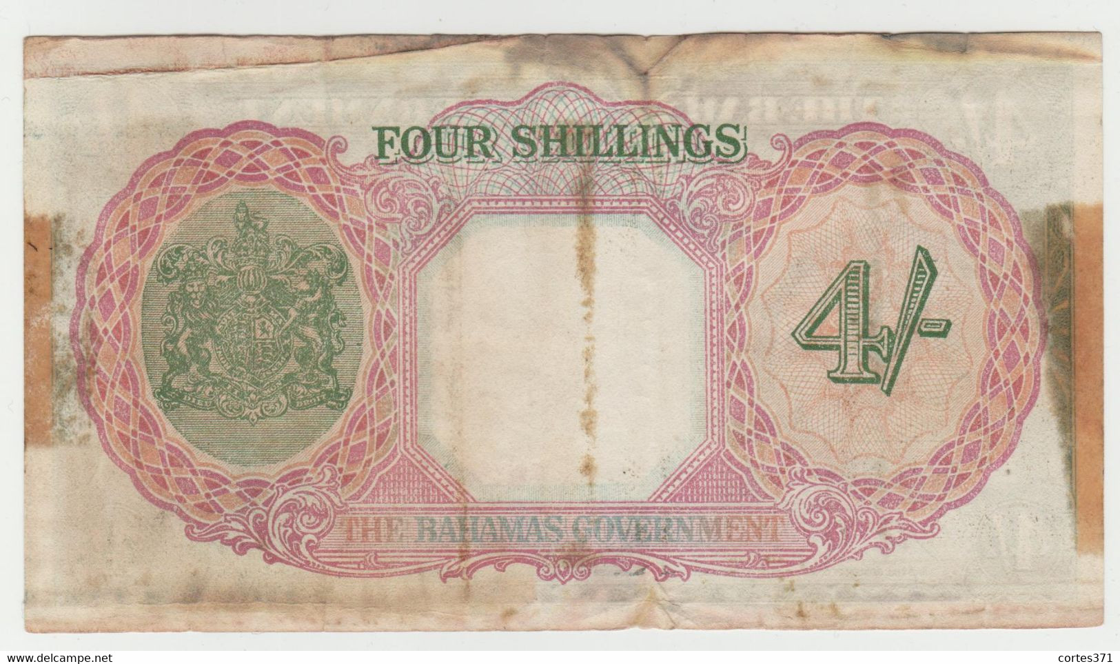 Bahamas 4 Shillings 1936 P-9b F - Bahamas