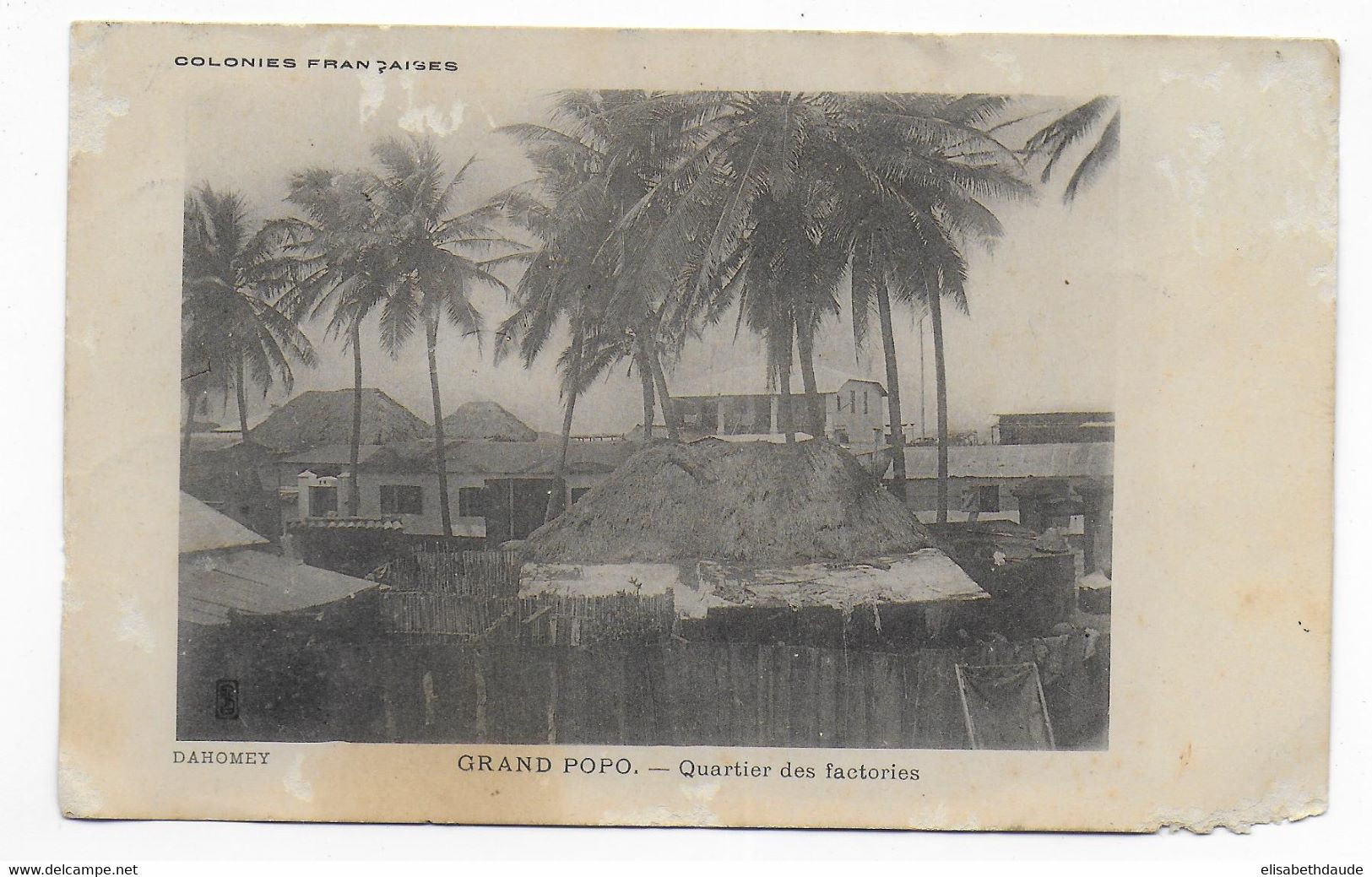 BENIN - 1904 - BEL AFFRANCHISSEMENTTYPE GROUPE Sur CARTE De PORTO-NOVO => PARIS - MARITIME - Brieven En Documenten