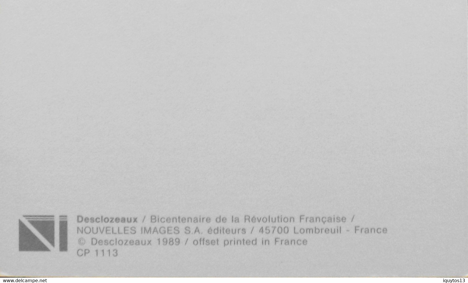 CPM - DESCLOZEAUX - N° 1113 - Illustration Satyrique Du Bicentenaire De La Révolution - TBE - Desclozeaux