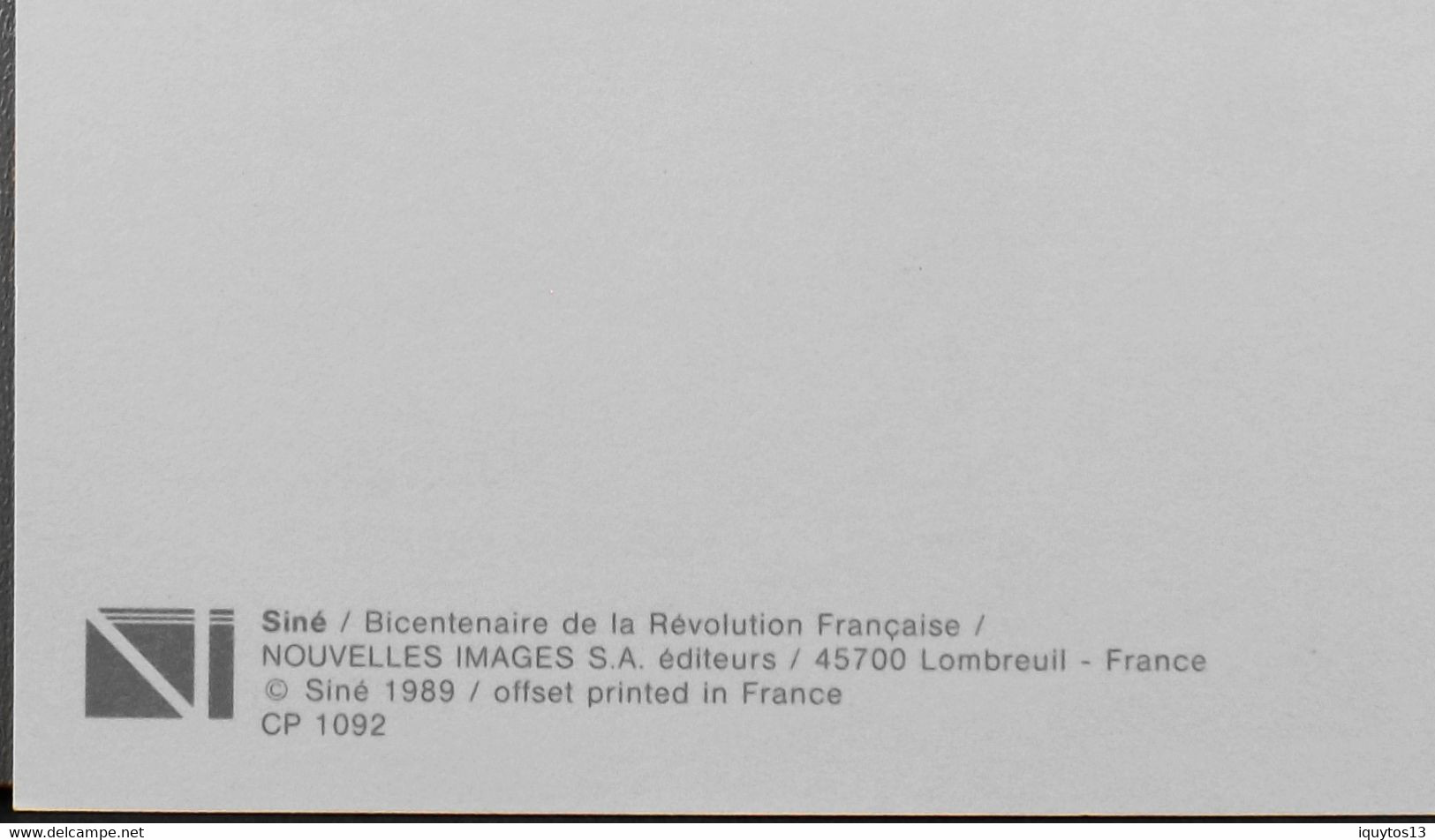 CPM - SINE - N° 1092 - Illustration Satyrique Du Bicentenaire De La Révolution - TBE - Sine