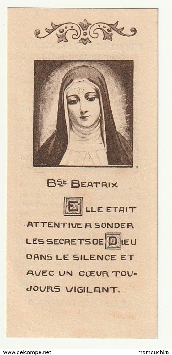 Prière Pour Demander La Canonisation Bienheureuse Beatrix De Silva Cardinal Van Roey Nivelles Monastère Conceptionistes - Images Religieuses