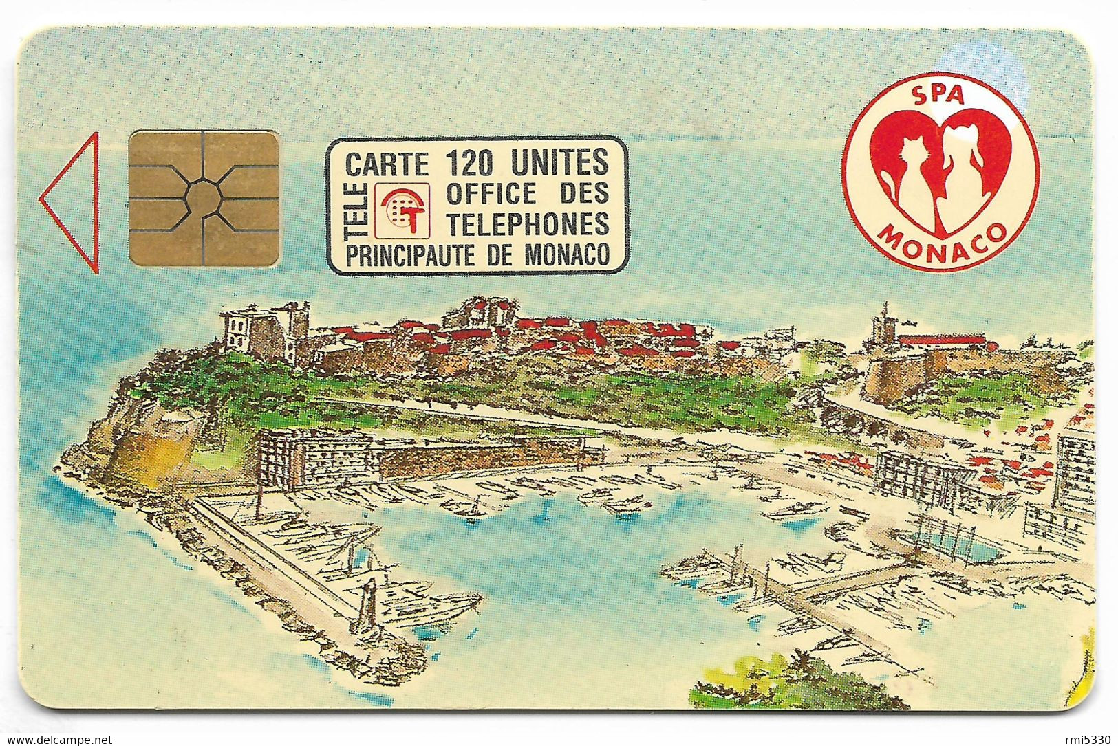 MF23, 120U, Puce Gem, 04/92. - Monaco