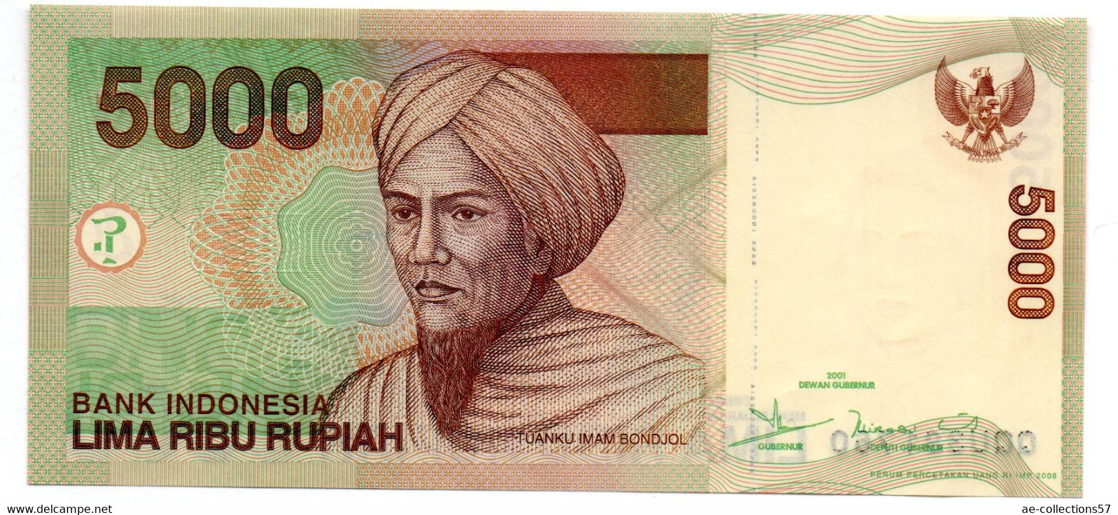 Indonésie / 5000 Rupiah 2001 / SPL - Indonésie