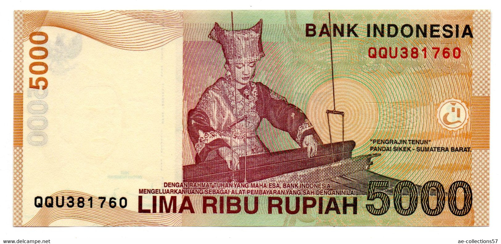 Indonésie / 5000 Rupiah 2001 / SPL - Indonésie