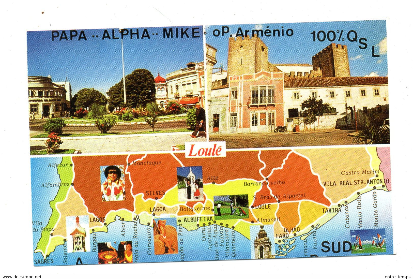 Carte QSL Portugal Loubé OP Arménio - CB