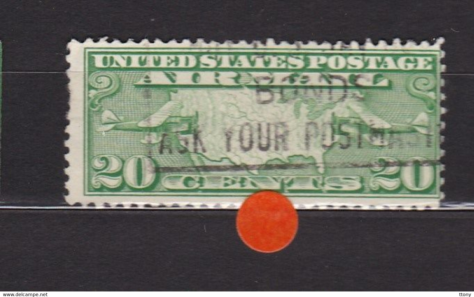 USA STAMPS :  Air Mail  20 Cents :  Année 1927     Used - 1a. 1918-1940 Oblitérés