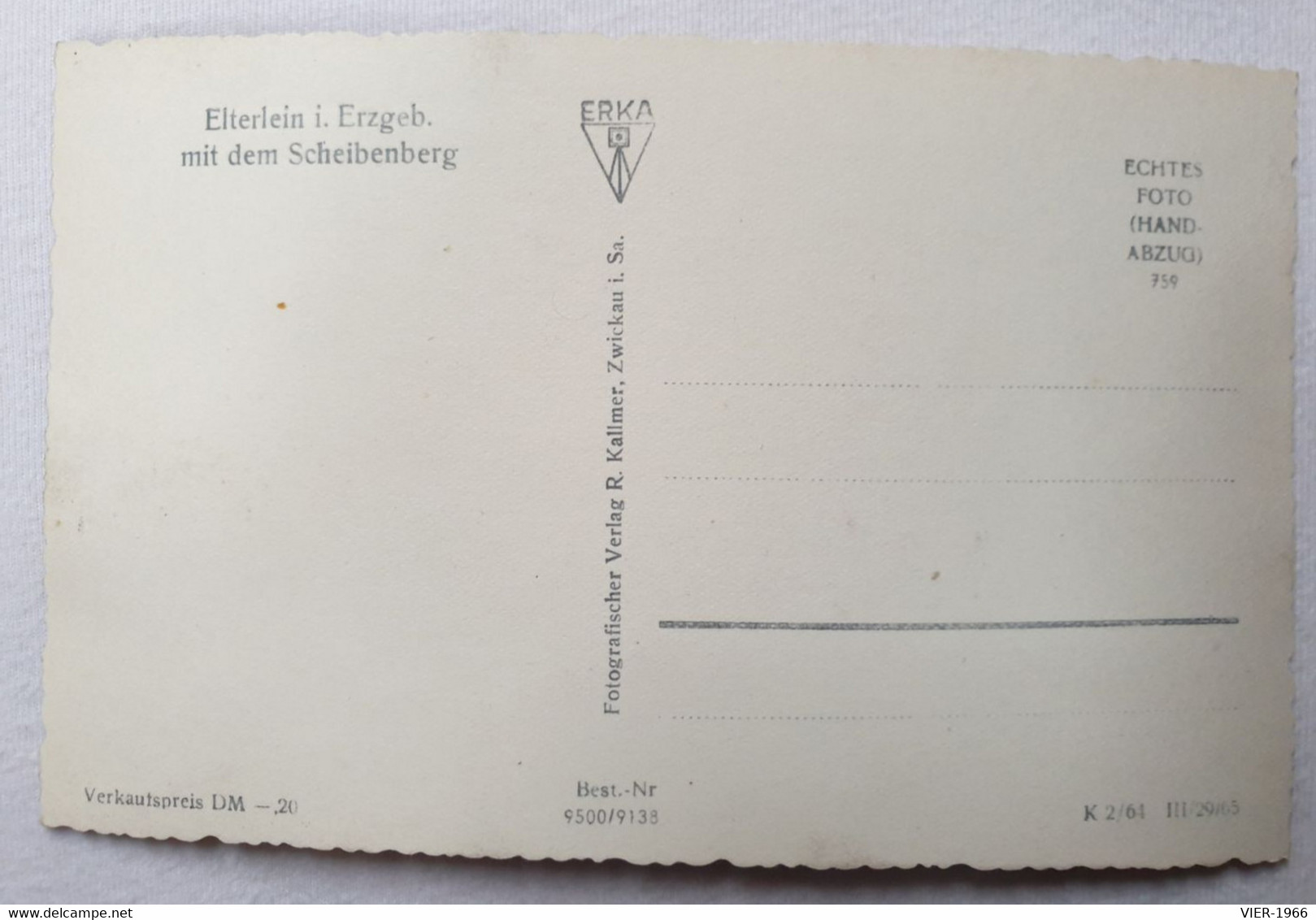 AK Elterlein I. Erzgeb. - Mit Dem Scheibenberg - Elterlein