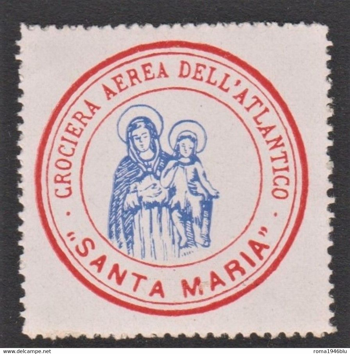 1930 CROCIERA AEREA DELL'ATLANTICO AEREO SANTA MARIA - Erinofilia