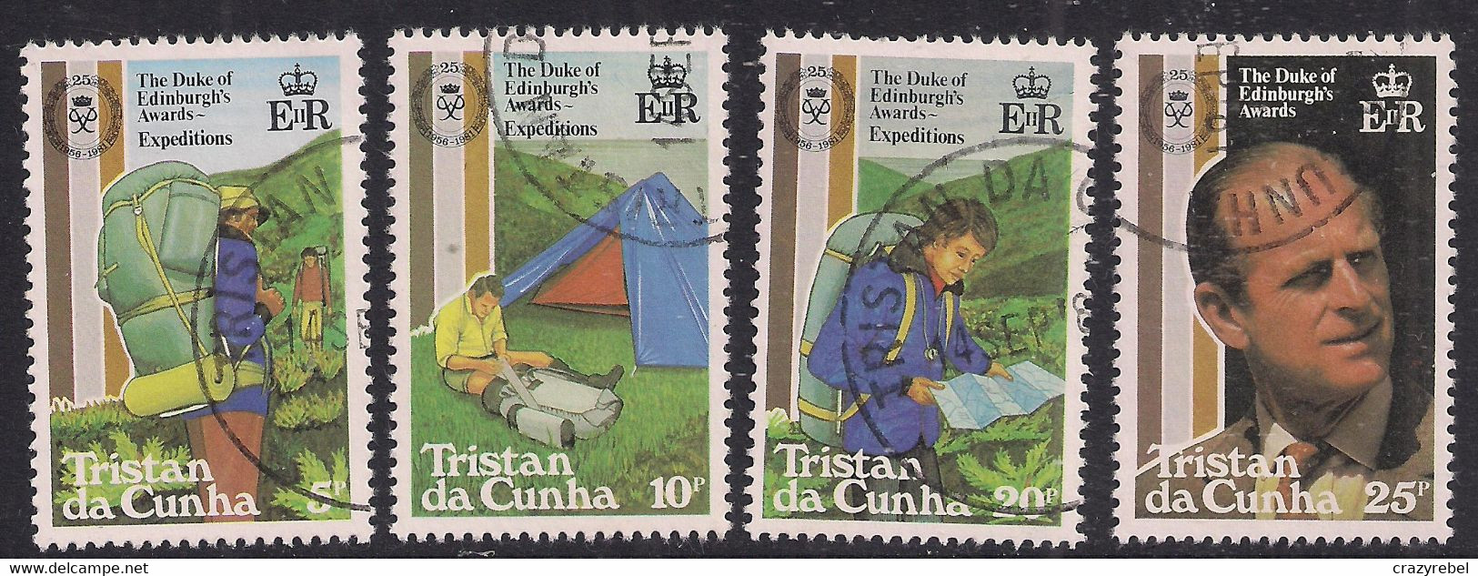 Tristan Da Cunha 1981 QE2 Set Duke Of Edinburgh Awards Used  SG 311 - 314 ( 1347 - Trindad & Tobago (1962-...)