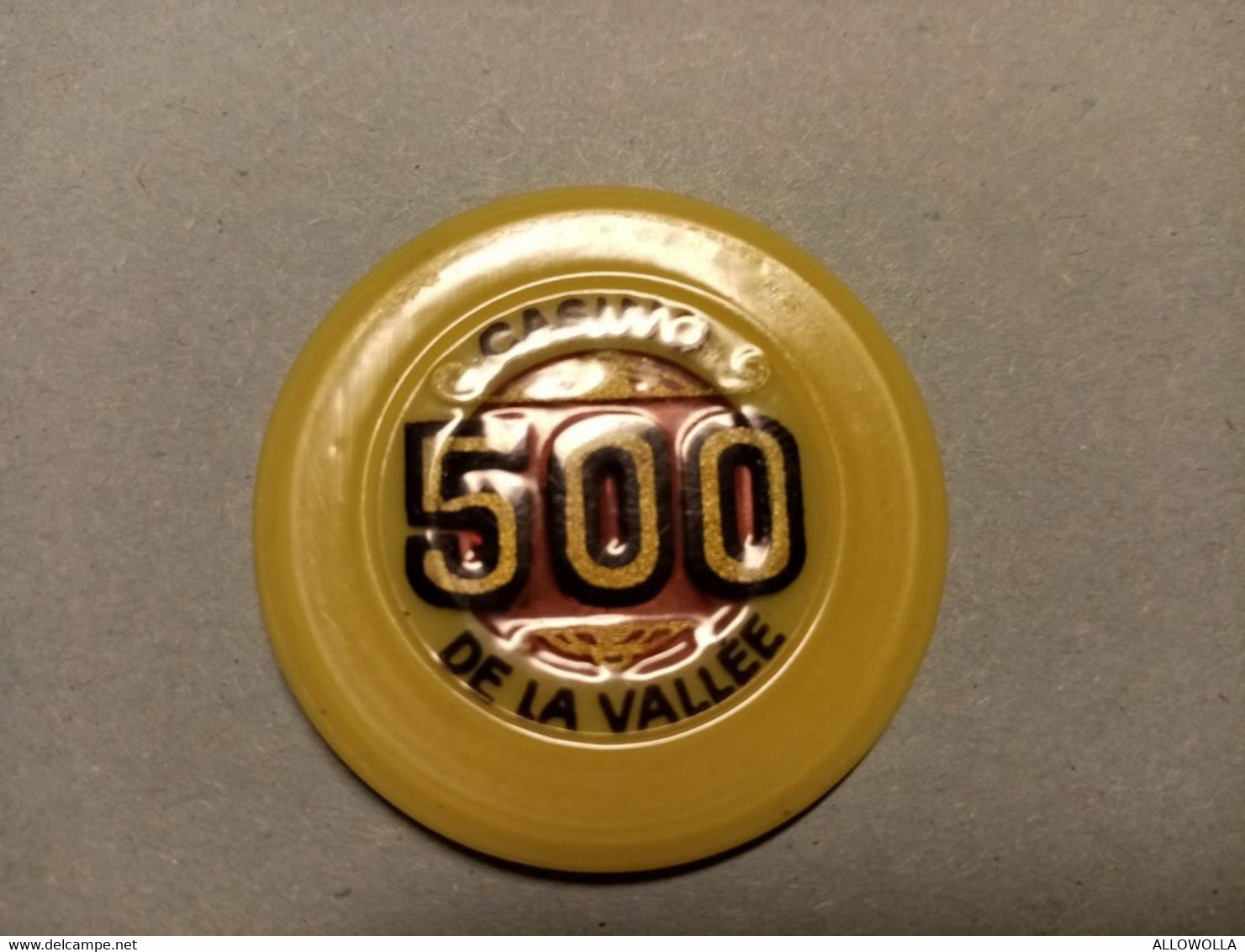 9861" FICHES-CHIPS-CASINO DE LA VALLEE DA LIRE 500 " - Casino