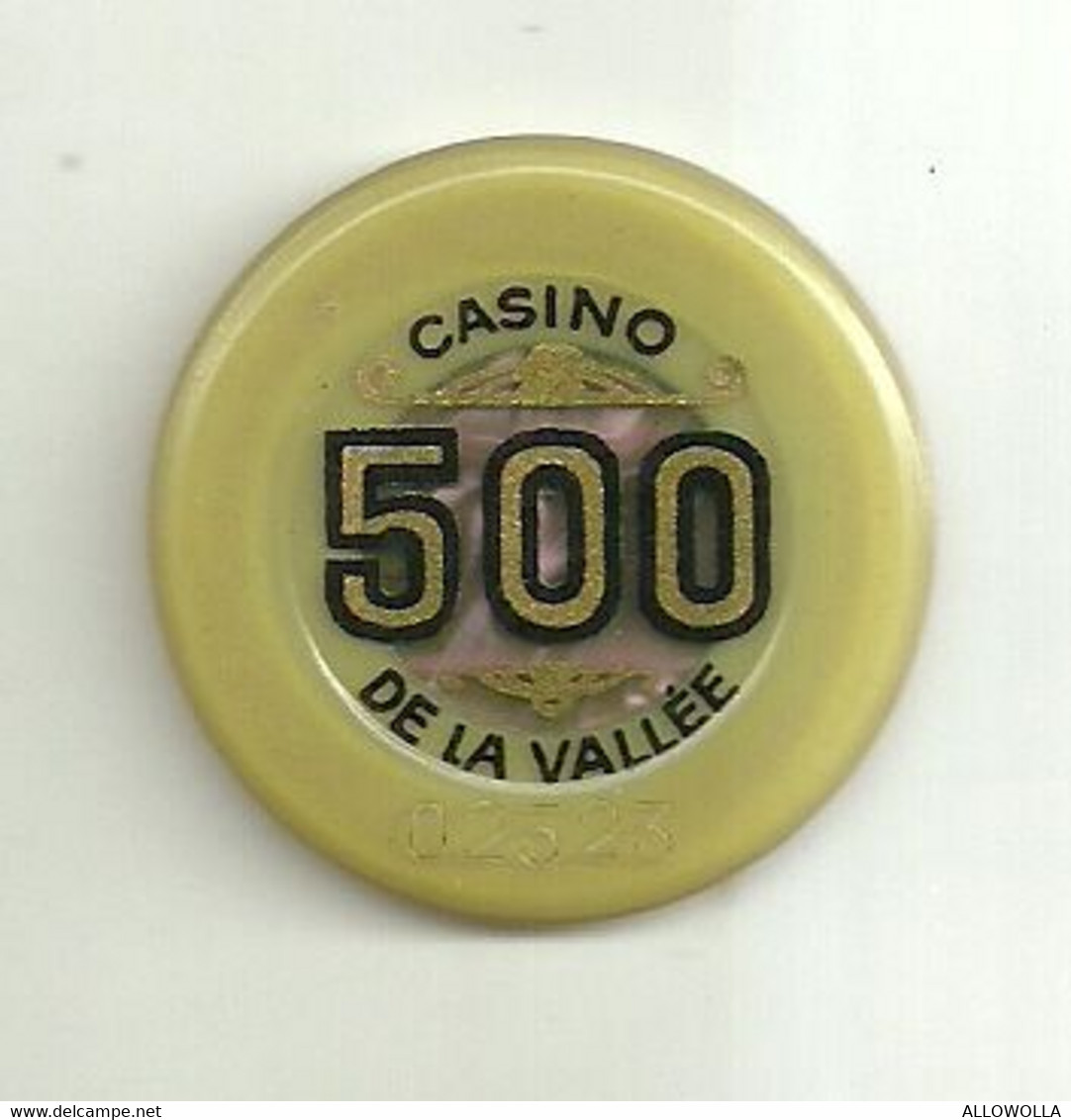 9864" FICHES-CHIPS-CASINO DE LA VALLEE DA LIRE 500 " - Casino