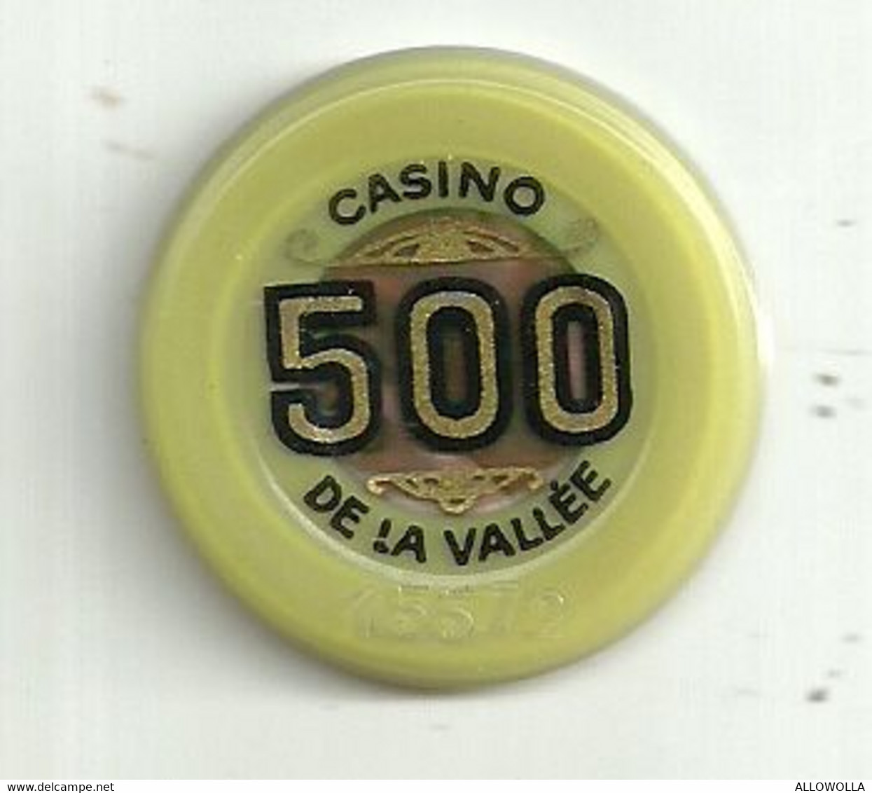 9864" FICHES-CHIPS-CASINO DE LA VALLEE DA LIRE 500 " - Casino