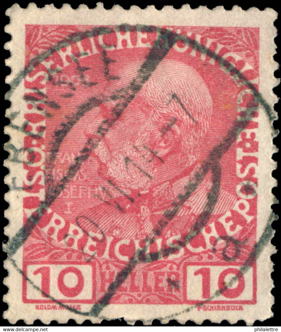 AUTRICHE / AUSTRIA 1914 - Mi.144x - Used " EBENSEE / * A * " (UPPER AUSTRIA) - Oblitérés