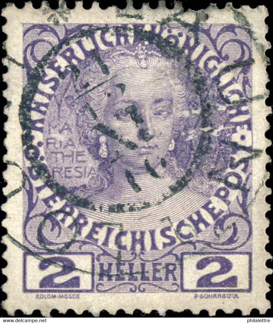 AUTRICHE / AUSTRIA 1912 Mi.140v Used "LOUNY * LAUN / B" (CZECH) - Oblitérés