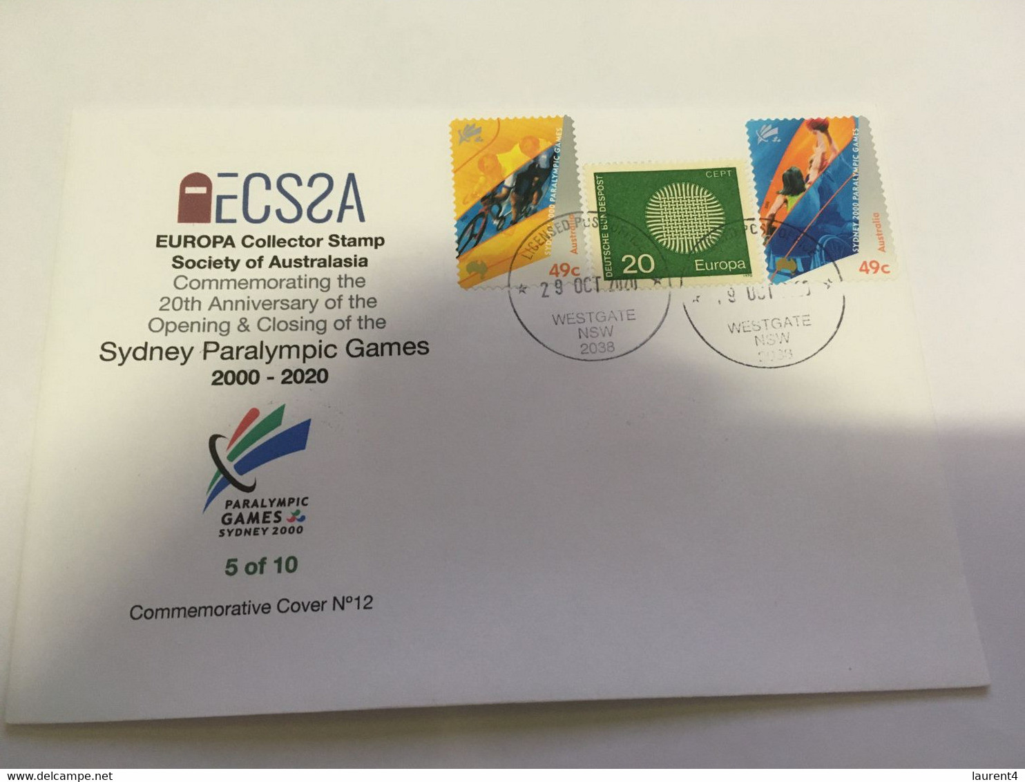 (U 4) Australia - Sydney Paralympic Games 20th Anniversary (with COVID-19) Opening & Closing Dates (& Paralympic Stamp) - Eté 2000: Sydney - Paralympic
