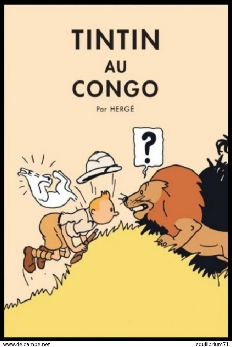 Carte Postale/Postkaart - Kuifje/Tintin - Milou/Bobbie - Haddock - Tintin Au Congo / Kuifje In Congo - Philabédés (comics)