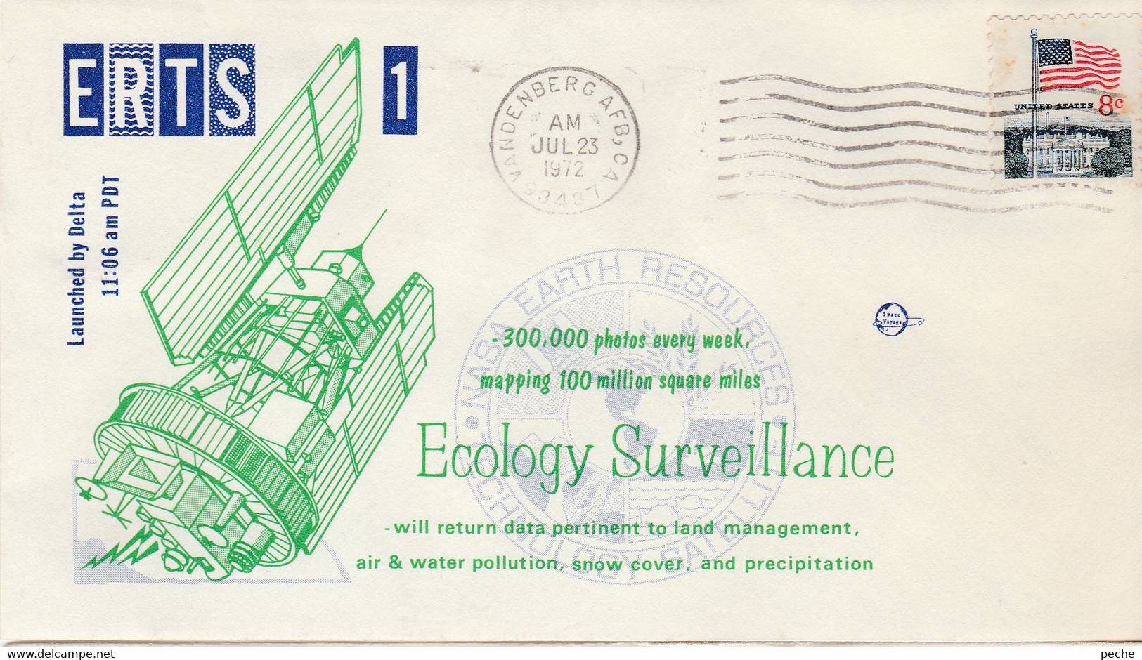 N°732 N -lettre (cover) -Ecology Surveillance- - America Del Nord