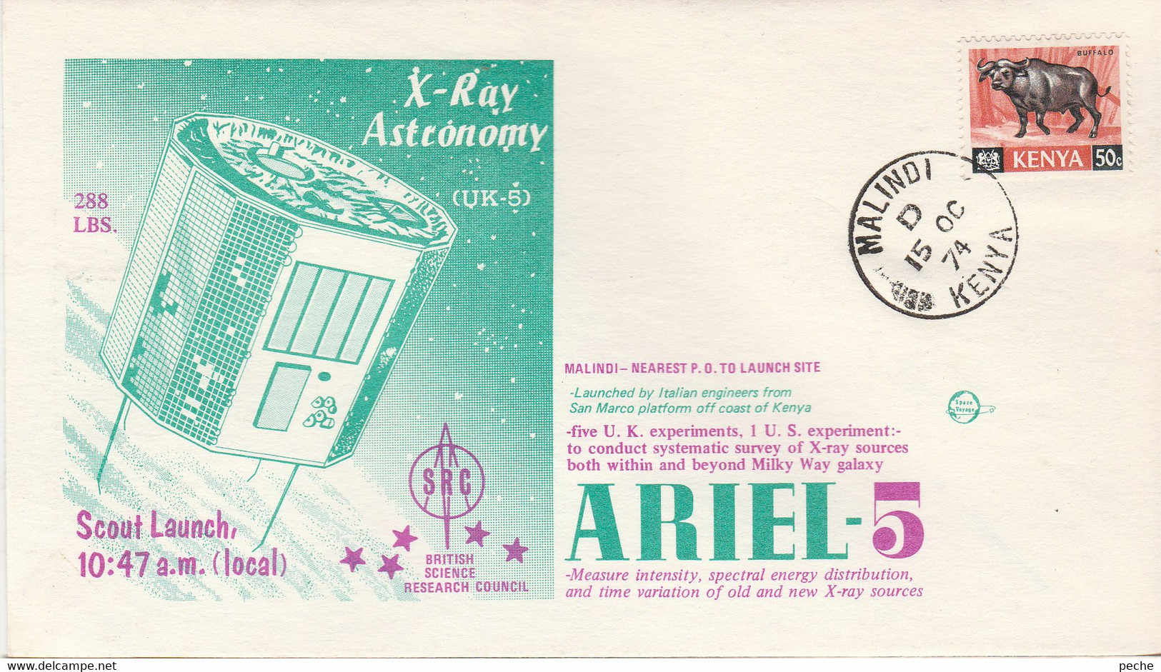 N°741 N -lettre (cover) -Ariel-5 - North  America